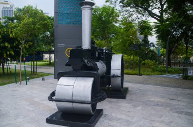 Kuala Lumpur Malezya İngiliz sömürgeleştirme sırasında kullanılan Aveling buhar silindiri