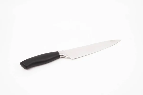 Nóż kuchenny szefa kuchni izolowany na białym tle. — Zdjęcie stockowe