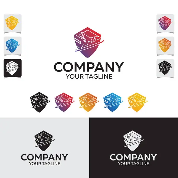 CCTV Güvenlik Servisi Logo Şablonu