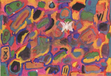 Soyut çok renkli duvar kağıdı, renkli