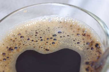 Kahve fincanı, cam, kabarcıklar