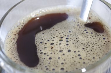 Kahve fincanı, cam, kabarcıklar