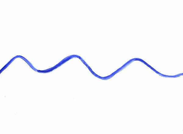 Blue Line Wave Pattern Illustration — Stock Photo, Image