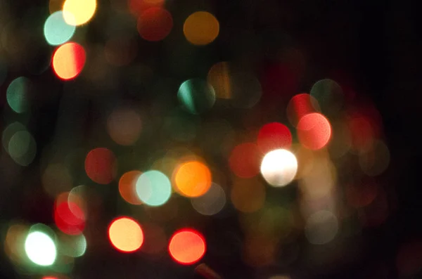 Christmas Tree Lights Background — Stock Photo, Image