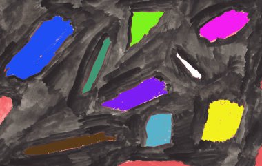 Çok renkli soyut resim, arka plan