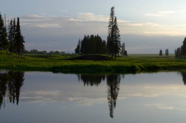 doğada akşam, güzel manzara