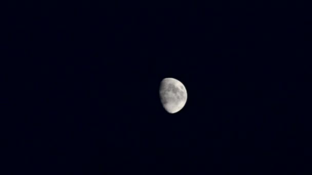 Σελήνη Συννεφιασμένη Θυελλώδης Νύχτα — Αρχείο Βίντεο