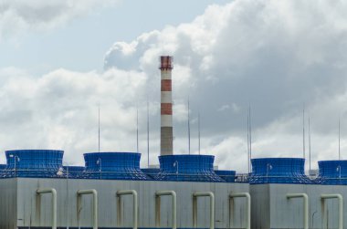 endüstriyel fabrika ve baca, üretim