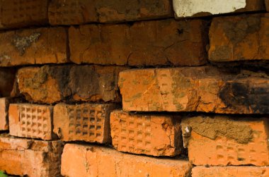 tuğla arka plan yığını, kırmızı