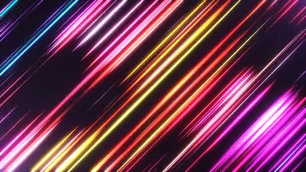 Neon Stripes Background — Stock Video