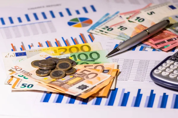 Money Finance Report Planning Costs — Stock Photo, Image