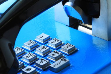 Mavi genel telefon yakın bakış