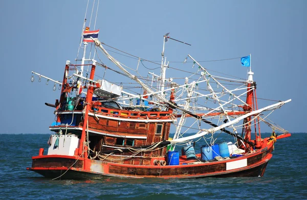 Загальний Кальмарів Риболовлі Човен Корабель Таїланду — стокове фото