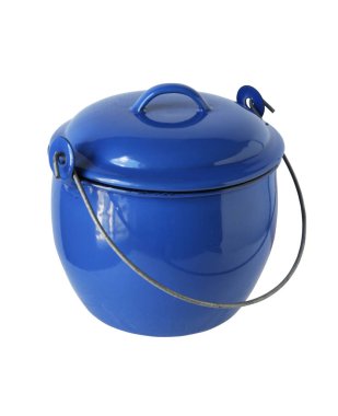 Tay tarzı Pot ve beyaz arka plan üzerinde kırpma yolu izole kapak