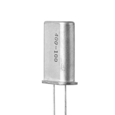 Electronic Crystal Oscillator isolated on white background macro clipart