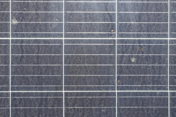 Dirty Dusty Solar Panels Top View — Stock Photo, Image