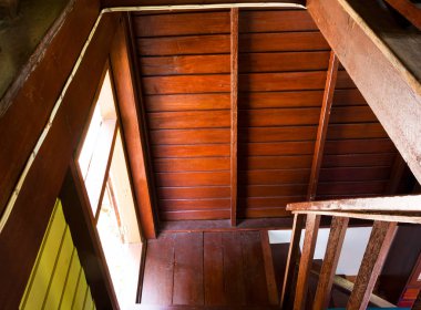 İç iç Vintage ahşap ev 