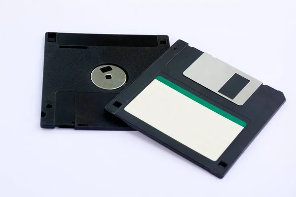 Oude Gebruikt Geheugen Diskette Voor Computer Stockfoto