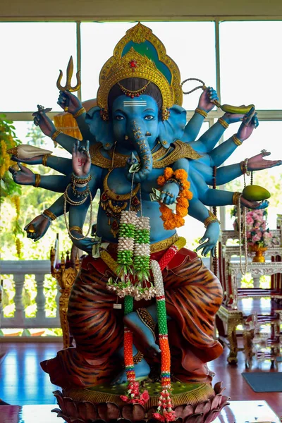 ganesha mavi 14 durmak el eller muz mango, 3 yönlü banknot, kapaklı direksiyon simidi ile.