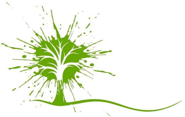 Símbolo Del Árbol Verde — Archivo Imágenes Vectoriales