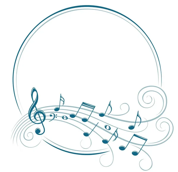 Müzik notlar ile sembol. 