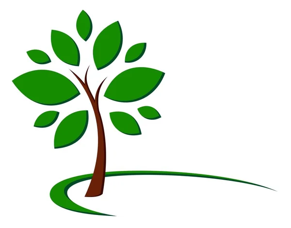 様式化された木のシンボル — ストックベクタ