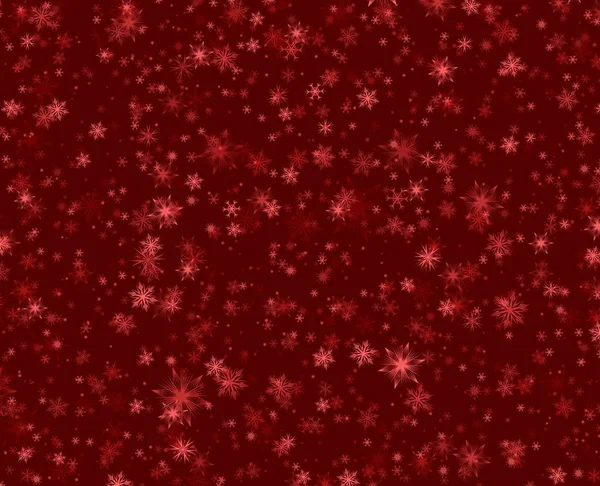Красный Фон Зимним Снегопадом — стоковый вектор