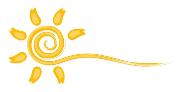Символ Яркого Летнего Солнца — стоковый вектор