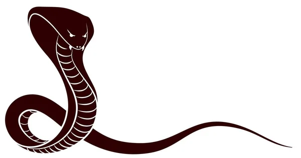 一条大毒蛇的素描 — 图库矢量图片