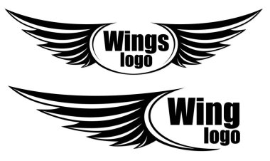 Yuvarlak sembolü kanatlı bir kuş.