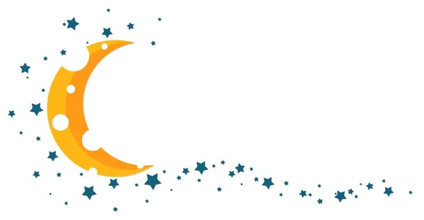 Symbol Moon Stars — Stock Vector