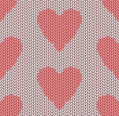 Kalpleri olan kusursuz pembe arkaplan.