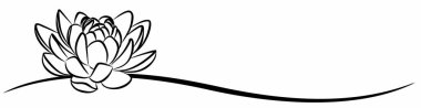 Stilize Lotus bir sembolü.   