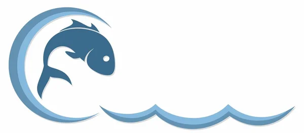Ryby Blue Wave — Wektor stockowy