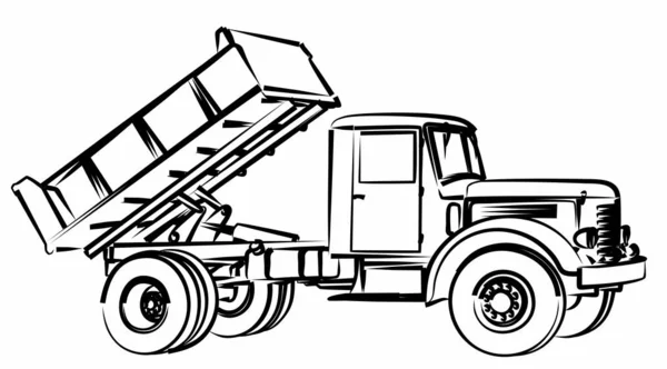 dump truck outline