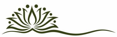 Stilize Lotus bir sembolü.   