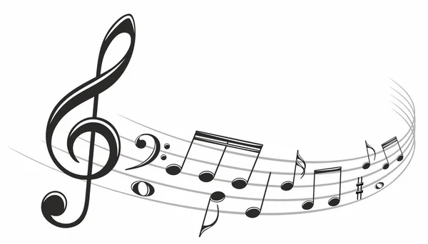 Müzik notaları ile biçimlendirilmiş sembol.