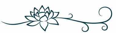 Stilize Lotus bir sembolü.   
