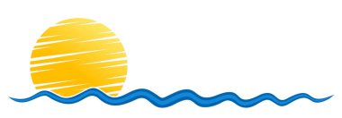 Güneş ve Mavi Dalga Sembolü. 