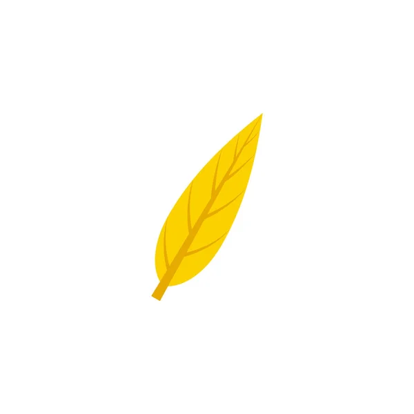 Lanceolate maple leaf flat icon — Stock Vector