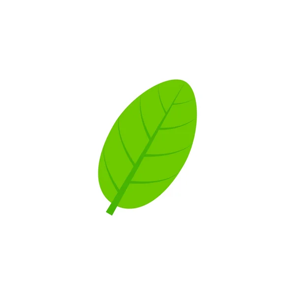 Vejčité javorový list plochý ikona — Stockový vektor