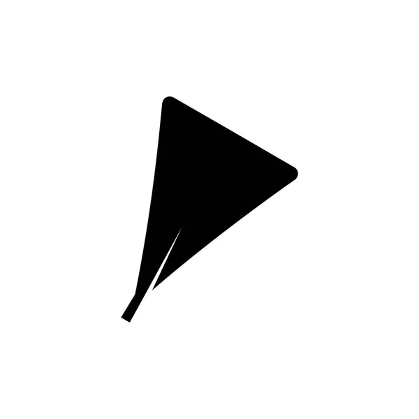 Obdeltoid maple leaf flat icon — Stock Vector