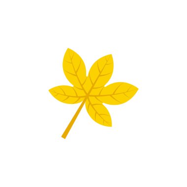 palmatifid akçaağaç yaprağı düz simgesi