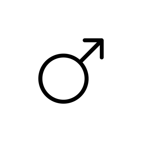 Cinsiyeti erkek simgesi — Stok Vektör