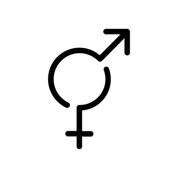 Gender outline icon — Stock Vector