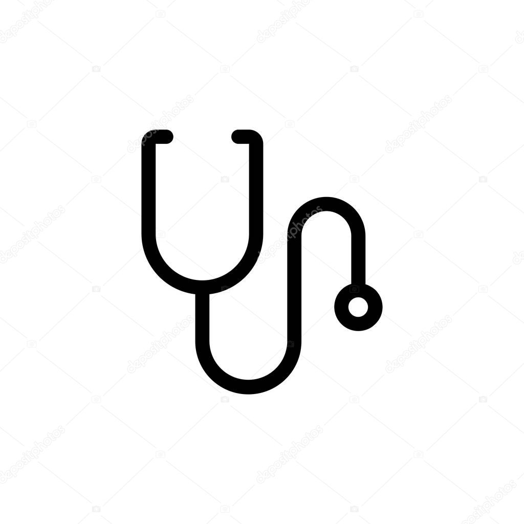 stethoscope outline icon