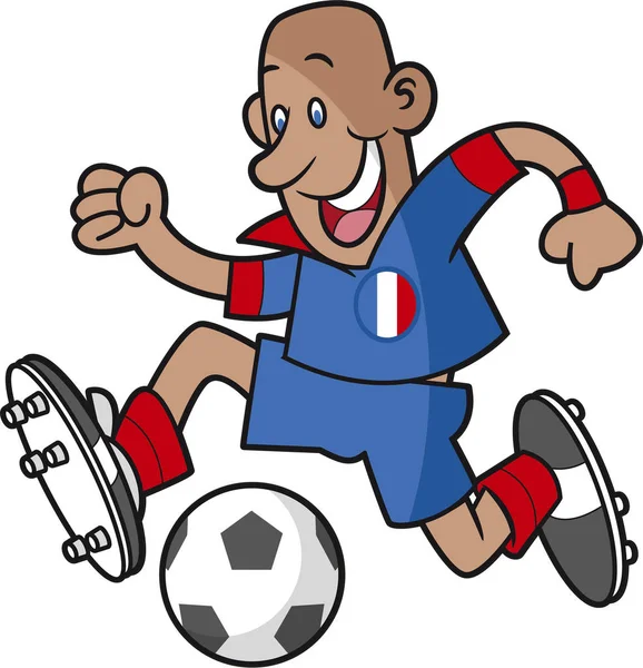アクション漫画のサッカー選手 — ストックベクタ