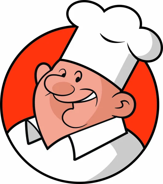 Gordo Chef Personagem Dos Desenhos Animados —  Vetores de Stock