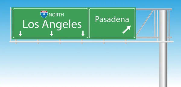 Los Angeles California Freeway Signe — Image vectorielle