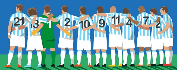 Arjantin Millî Futbol Takımı Vektör Illüstrasyon — Stok Vektör
